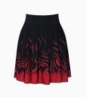 Spódnica midi gothic z printem "Córa Ognia"