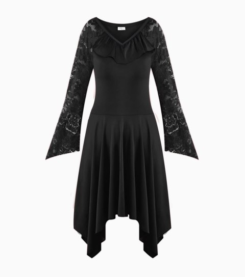 Sukienka goth z koronkowymi rękawami Sukienka goth z koronkowymi rękawami